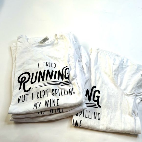 Tops - Boutique White Cotton Graphic Tee